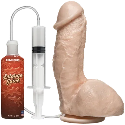 Фалоімітатор Doc Johnson The Amazing Squirting Realistic Cock, тілесний, ПВХ