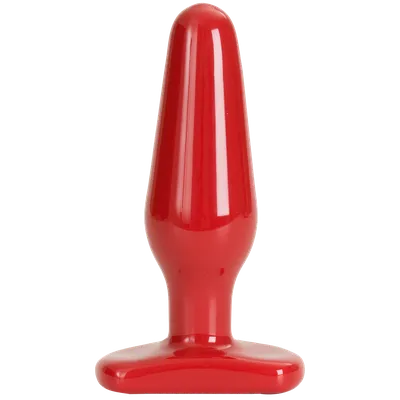 Анальна пробка Doc Johnson Red Boy Medium, червона, 14 см