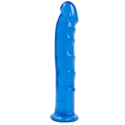 Фалоімітатор Doc Johnson Jelly Jewels Dong & Suction Cup, синій, діаметр 3,6 см