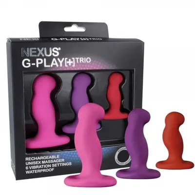 Набір вібромасажерів простати Nexus G-Play Trio Plus, макс. діаметр 2,3-3,0-3,5 см