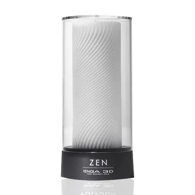 Мастурбатор Tenga 3D Zen з антибактеріального еластомеру зі сріблом