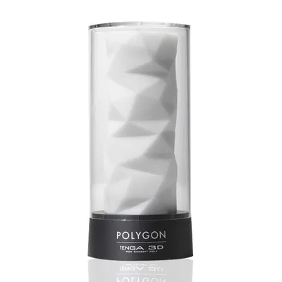 Мастурбатор Tenga 3D Polygon із антибактеріального еластомеру зі сріблом