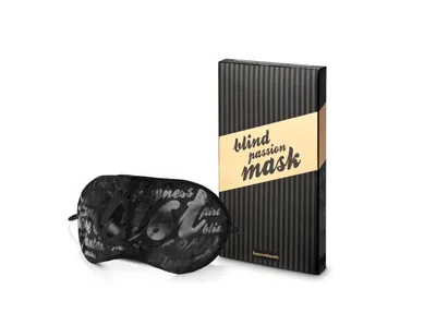 Маска на очі Bijoux Indiscrets Blind Passion Mask, чорна