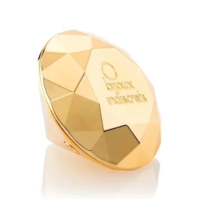 Вібромасажер Bijoux Indiscrets Twenty One у формі діаманта, золотистий