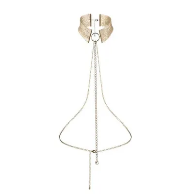 Намисто-комір Bijoux Indiscrets Desir Metallique Collar, золотистий