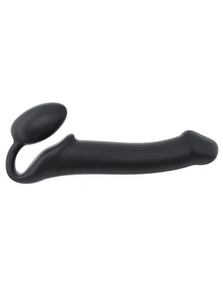 Безремінний страпон Strap-On-Me Black XL, чорний, діаметр 4,5 см