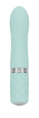 Міні-вібратор Pillow Talk Flirty Teal з кристалом Swarovski, бірюзовий