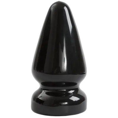 Анальна пробка Doc Johnson Titanmen Tools Ass Servant, чорна, діаметр 9,4 см