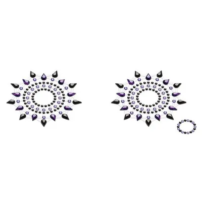 Пестіс з кристалів Petits Joujoux Gloria set of 2 - Black/Purple