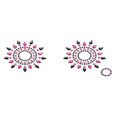 Пестіс з кристалів Petits Joujoux Gloria set of 2 - Black/Pink