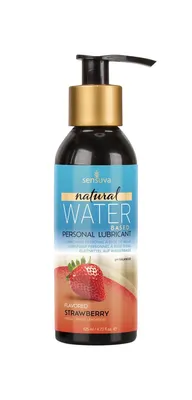 Лубрикант на водній основі Sensuva Natural Water-Based Strawberry, 125 мл