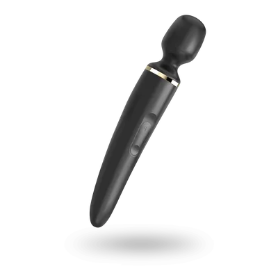 Вібромасажер Satisfyer Wand-er Woman (Black/Gold) XXL, водонепроникний