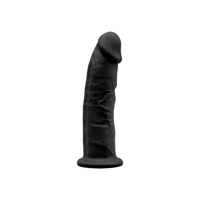 Фалоімітатор SilexD Robby Black, двошаровий, силікон + Silexpan, діаметр 3,5 см