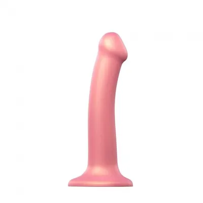 Насадка для страпону Strap-On-Me Mono Density Dildo Rose M, діам. 3,3 см, силікон