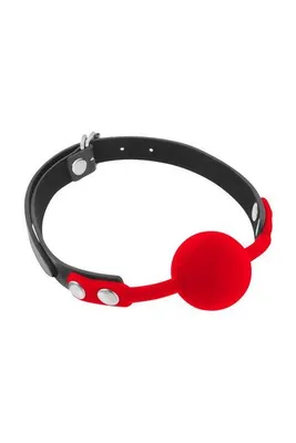 Кляп із силіконовою кулькою Fetish Tentation Silicone Gag Ball, червоний