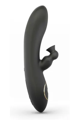 Вакуумний вібратор-кролик Dorcel DIVINE RABBIT, чорний