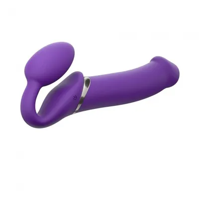Безремінний страпон з вібрацією Strap-On-Me Vibrating Violet XL, діам. 4,7 см