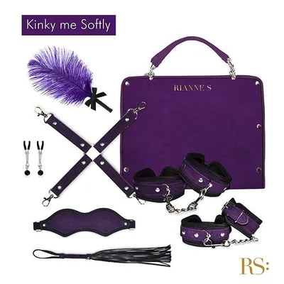Набір для BDSM RIANNE S Kinky Me Softly Purple у кейсі-сумочці