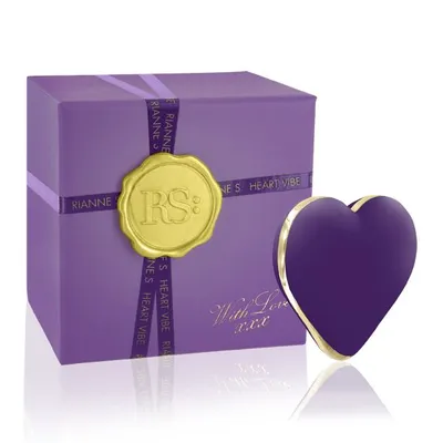 Вібратор-сердечко Rianne S Heart Vibe Purple, 10 режимів, силікон, подарункове пакування