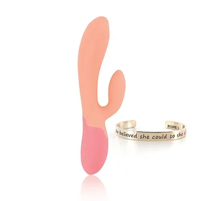 Вібратор-кролик RIANNE S Xena Rabbit Vibrator Peach/Coral з підігрівом