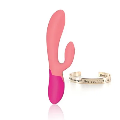 Вібратор-кролик Rianne S Xena Rabbit Vibrator Coral/Rose з підігрівом