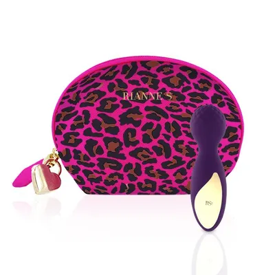 Міні-вібромасажер Rianne S: Lovely Leopard Purple, 10 режимів