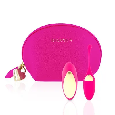 Віброяйце Rianne S Pulsy Playball Deep Pink з вібропультом ДК