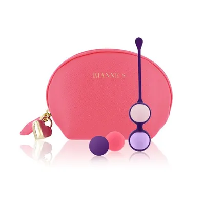 Вагінальні кульки RIANNE S Pussy Playballs Coral/Nude, набір 4 шт