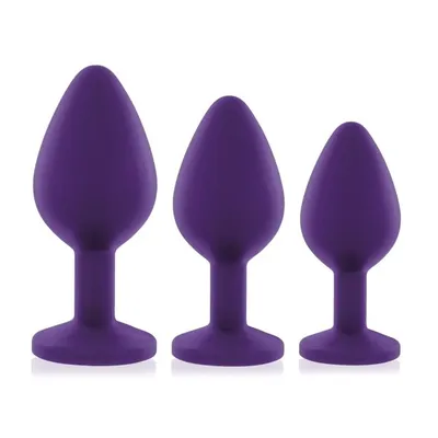 Набір анальних пробок RIANNE S Booty Plug Set Purple, 3 розміри