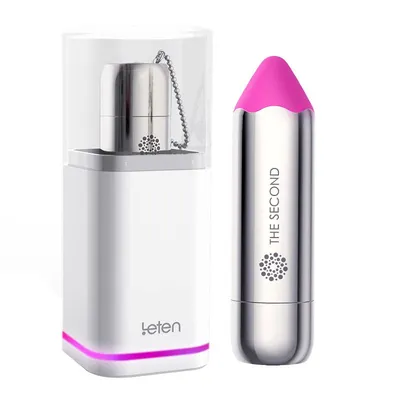 Вібропуля Leten The Second pretty pink з індукційною зарядкою