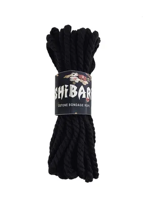 Бавовняна мотузка для шібарі Feral Feelings Shibari Rope, 8 м, чорно-червона