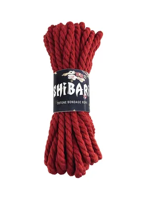 Бавовняна мотузка для шібарі Feral Feelings Shibari Rope, 8 м, червона