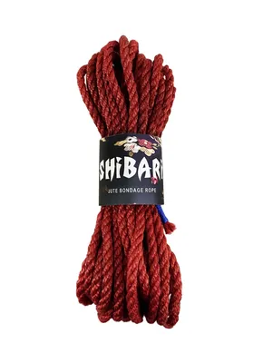 Джутова мотузка для шибарі Feral Feelings Shibari Rope, 8 м, червона
