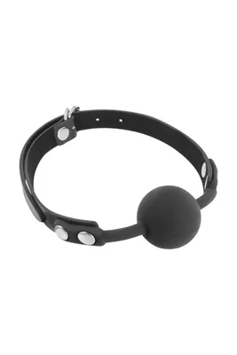 Кляп з силіконовою кулькою Fetish Tentation Silicone Gag Ball Black