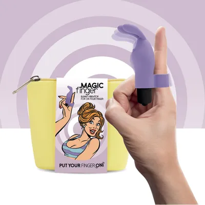 Вібронасадка на палець FeelzToys Magic Finger Vibrator Purple