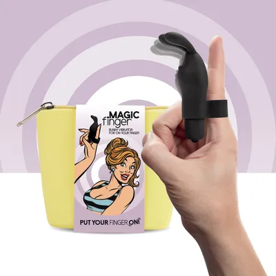 Насадка на палець FeelzToys Magic Finger Vibrator Black