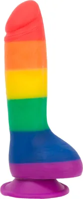 Фалоімітатор ADDICTION JUSTIN 8" RAINBOW, 20,3 см, силікон