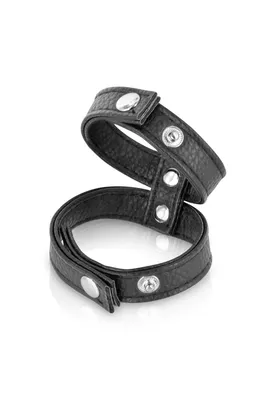 Ерекційне кільце подвійне Fetish Tentation Double Cockring, чорне
