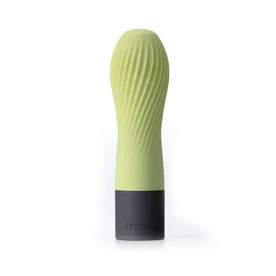 Вібратор Iroha Zen Matcha з ребристою поверхнею