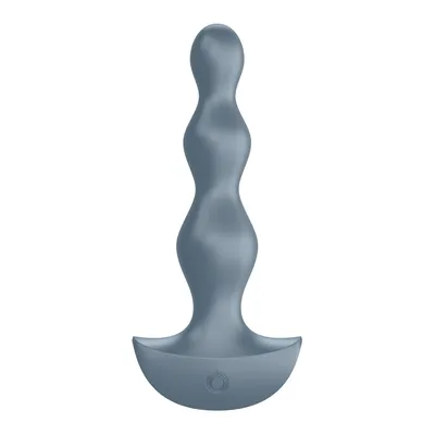 Анальний стимулятор-намистини Satisfyer Lolli-Plug 2 з двома моторами, Ice blue