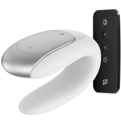 Смарт-вібратор для пар Satisfyer Double Fun (White) з пультом ДК