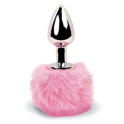 Анальна пробка FeelzToys Bunny Tails Butt Plug Pink з хвостиком