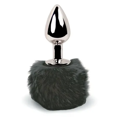 Анальна пробка FeelzToys Bunny Tails Butt Plug з хвостиком, метал