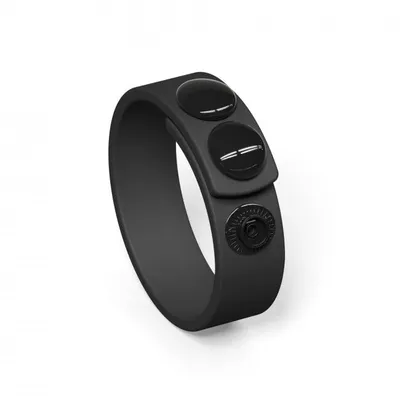 Ерекційне кільце Love To Love HERO RING - Black Onyx, регульоване, на кнопках