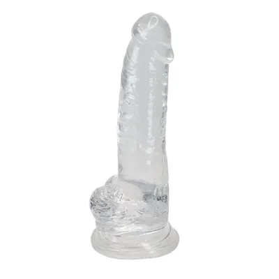 Фалоімітатор Alive Jelly Dildo Torrent прозорий, TPE, довжина 20,6 см, діаметр 4,5 см