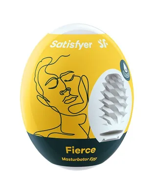 Мастурбатор-яйце Satisfyer Masturbator Egg Fierce, самозмащувальний