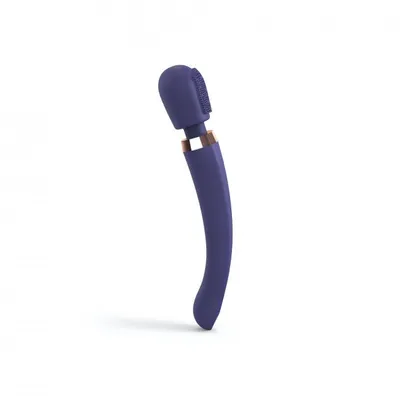 Вібромасажер з силіконовою щіточкою Love To Love Brush Crush – Midnight Indigo, фіолетовий