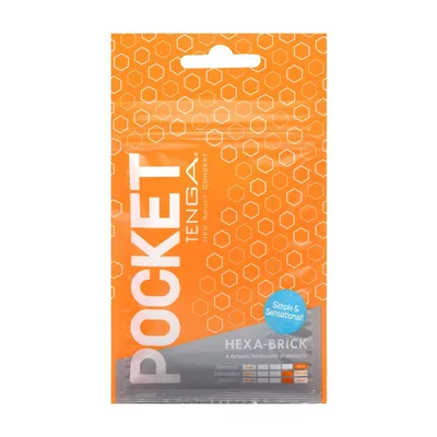 Мастурбатор TENGA Pocket Hexa-Brick, компактний, Японія