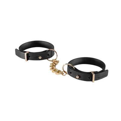 Наручники з екошкіри Bijoux Indiscrets Maze Thin Handcuffs Black