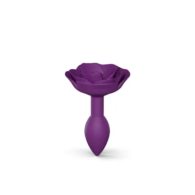 Анальна пробка Love To Love OPEN ROSES S SIZE - PURPLE RAIN, силіконова